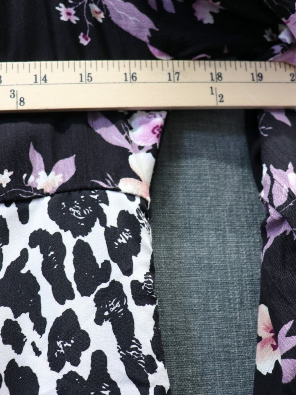 Nasty Gal Print Mix Maxi Dress 8 NWT Leopard Floral Empire Waist Long Sleeve - Picture 9 of 14